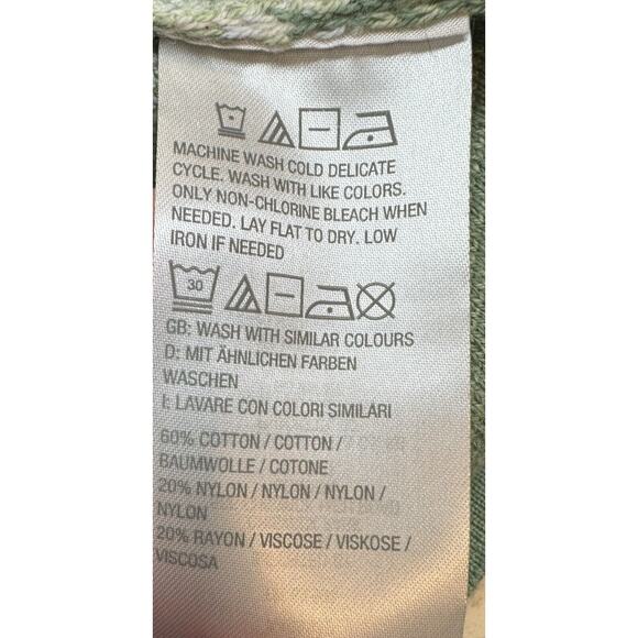 Isaac Mizrahi 1X Green Open Cardigan Dropped Shoulder Ribbed Shawl Collar New - Picture 5 of 11